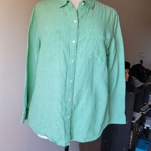Tommy Bahama Light Green Casual Button Down Shirt Size L